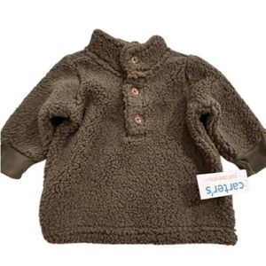 🆕-Carter's Baby Button Up Fleece. 
Size: 3mo